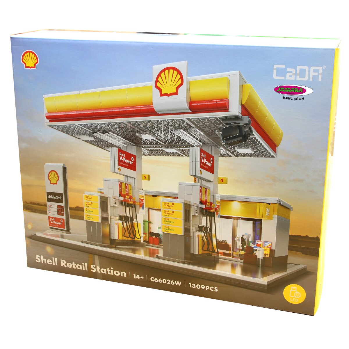 CaDA Shell Tankstelle mit Shop und Waschanlage Bricks
