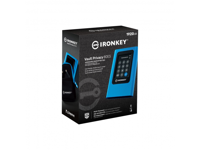 Kingston 1920GB IronKey Vault Privacy 80 External SSD IKVP80ES/1920G