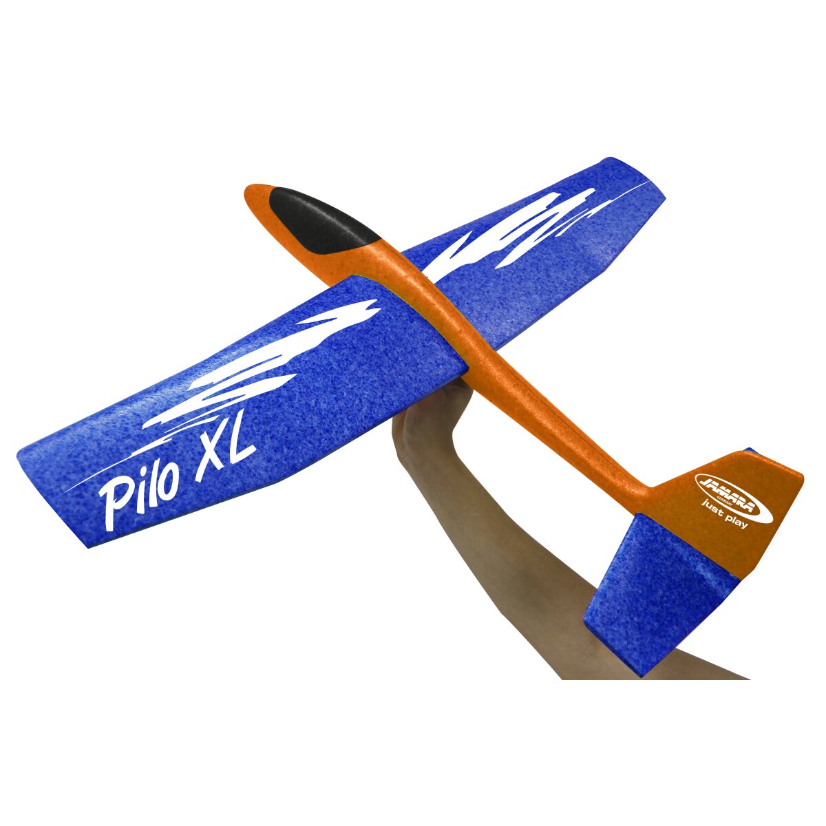 Pilo XL Schaumwurfgleiter EPP Tragfläche blau Rumpf orange