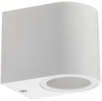 Außen-Wandleuchte "CTW-1" - für 1x GU10, IP44, Gehäuse weiß
