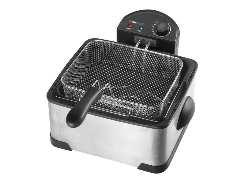 Clatronic Doppel-Kaltzone-Fritteuse FR 3195 Inox