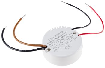 LED-Trafo "CT-18E", 0,5-18W, rund / Ein 220-240V, Aus 12V= Konstantspannung