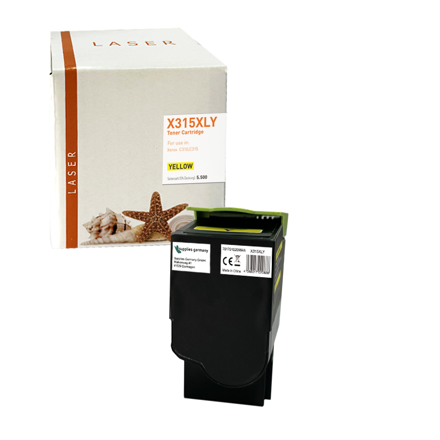 C315XLY alternativ Toner yellow Xerox / 006R04367 / 5.500 Seiten