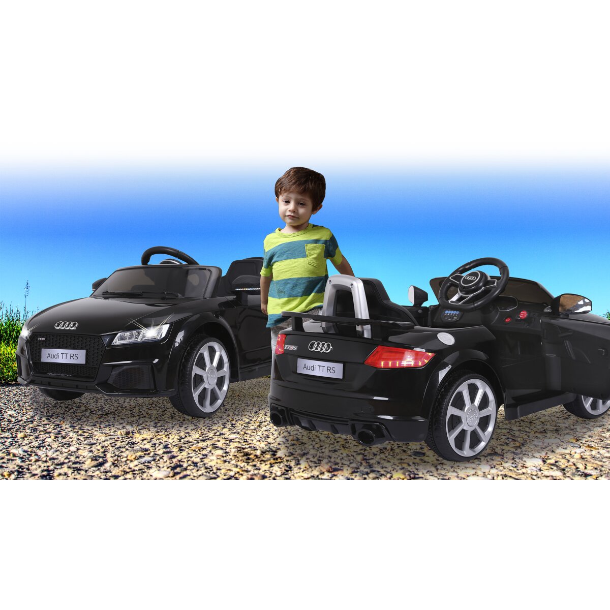Kinderfahrzeug Audi TT RS schwarz