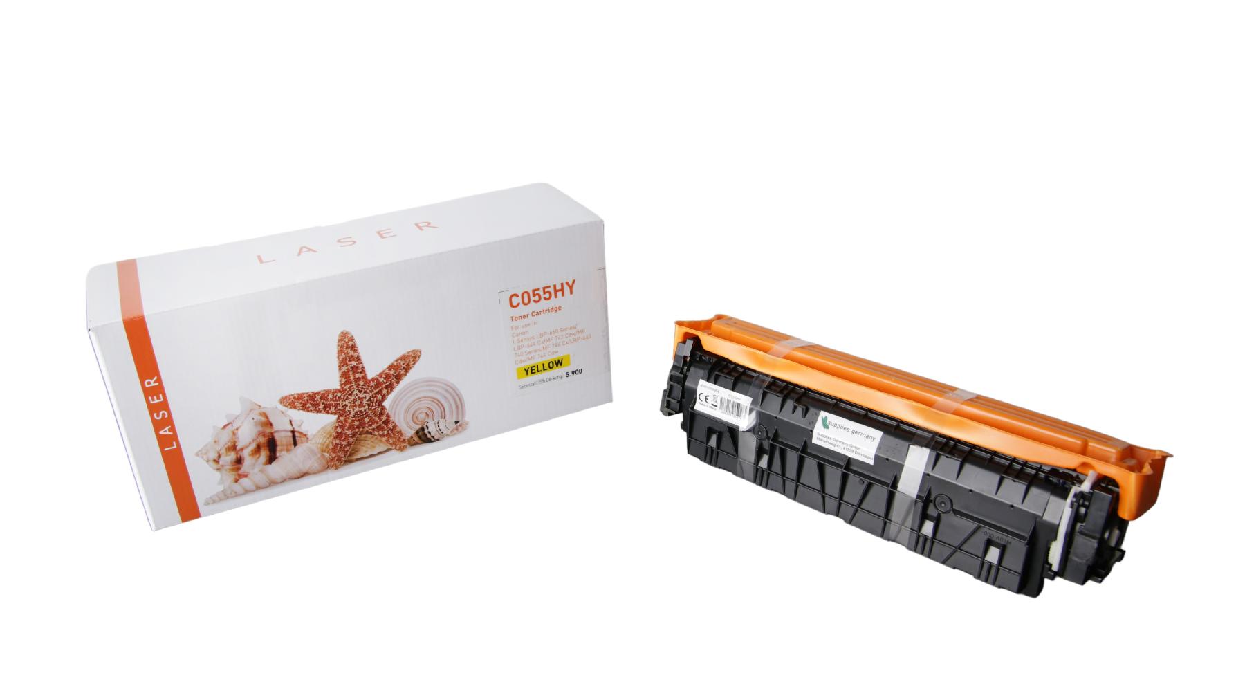 055HY alternativ Toner yellow Canon / 3017C002 / 5.900 Seiten
