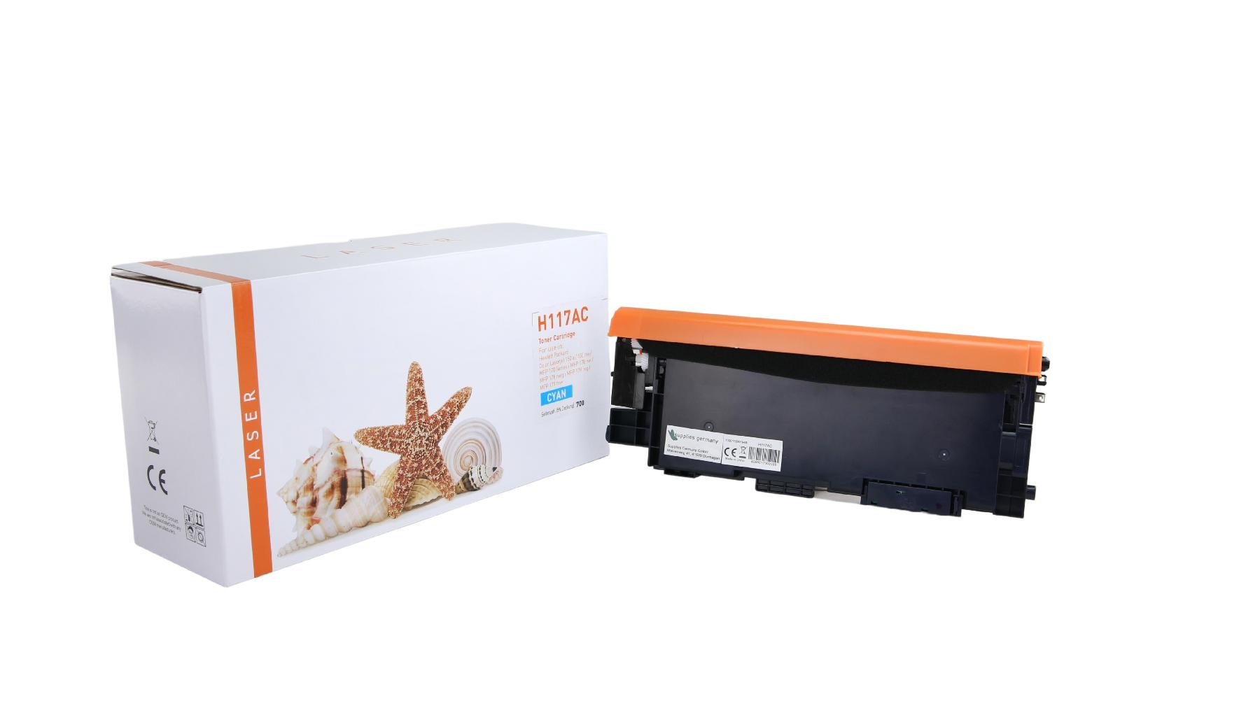 117AC alternativ Toner cyan HP / W2071A / 700 Seiten