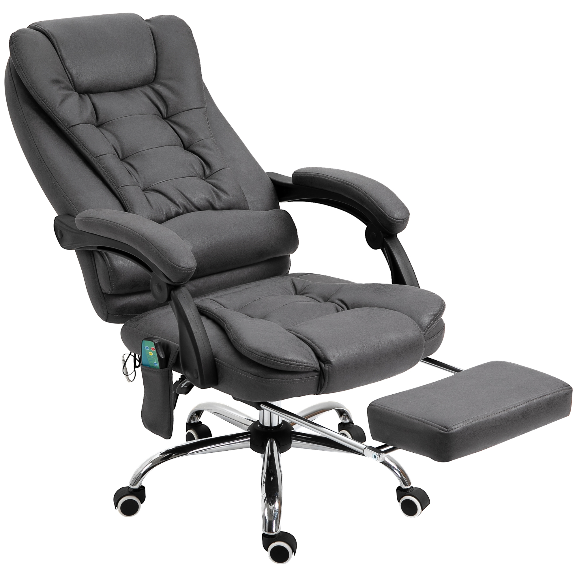 Bürostuhl mit Massagefunktion, ergonomisch, 65x160x104cm, Grau