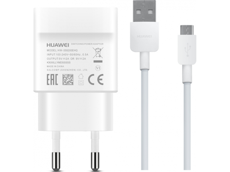 Huawei AP32 Schnellladegerät + Datenkabel USB Typ-C - Weiss BULK - 2452156