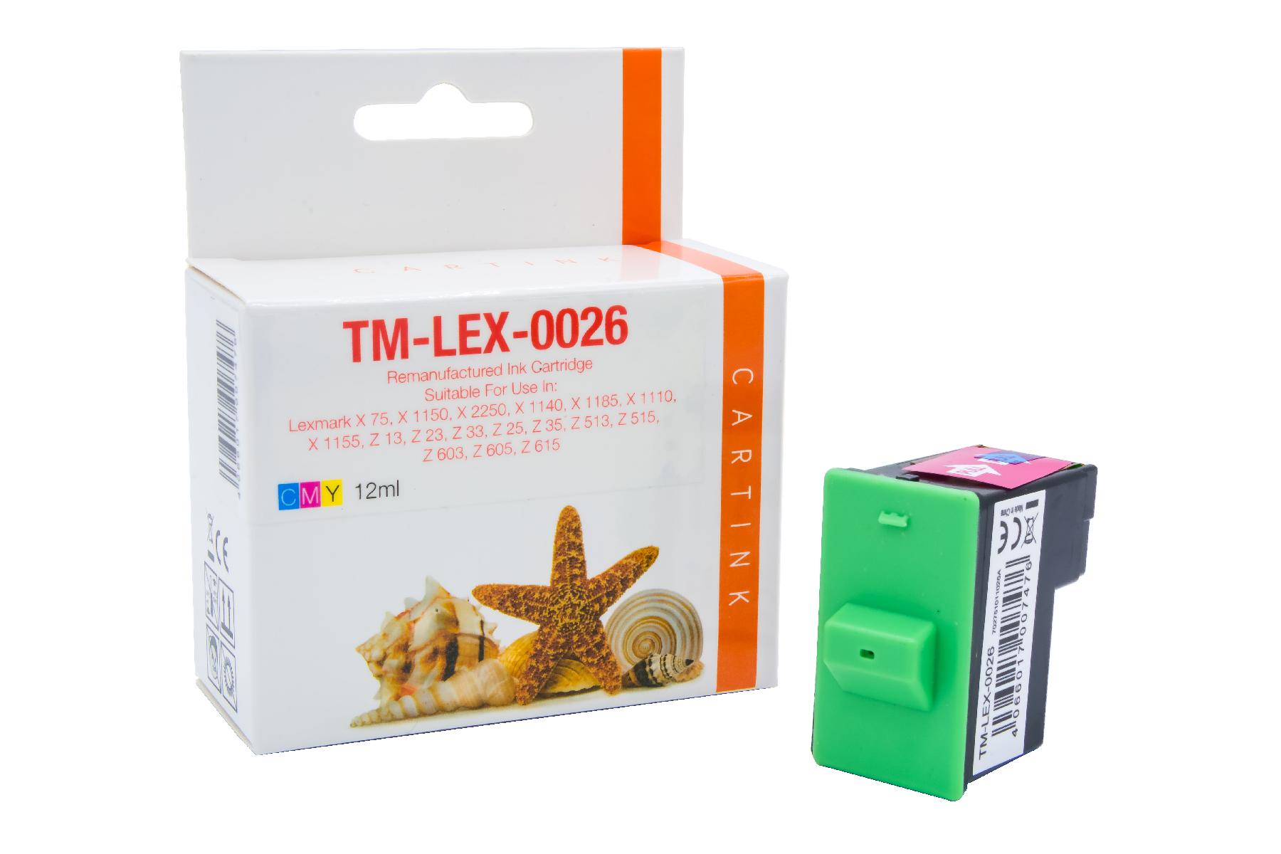 0026 Refill Tinte Color Lexmark / 10N0026 / 13,8ml