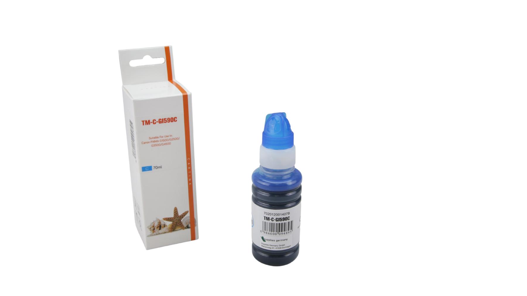 GI590C Eco Tank Nachfüllflasche Cyan für Canon / GI590C / 70ml