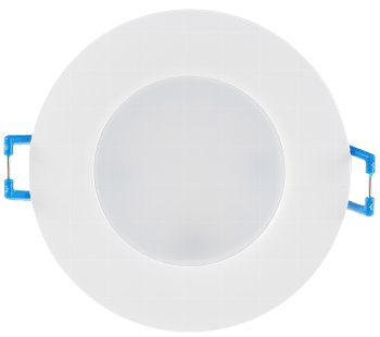 LED-Einbauleuchte "Flat-30 FR-R" 3000K - Ø85x30mm, 5W, 460lm, IP44, rund, weiß