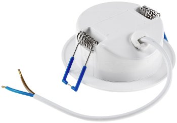 LED-Einbauleuchte "Flat-30 FR-R" 3000K - Ø85x30mm, 5W, 460lm, IP44, rund, weiß