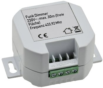 Funk-Empfänger DIM für "Pilota Casa" - dimmt Halogen- (150W) + LED-Lampen (60W)
