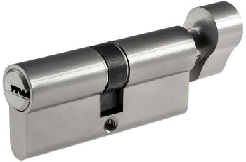 Schließzylinder 70mm (35+35mm) mit Knauf - Profil-Zylinder, 5 Sicherheits-Schlüssel