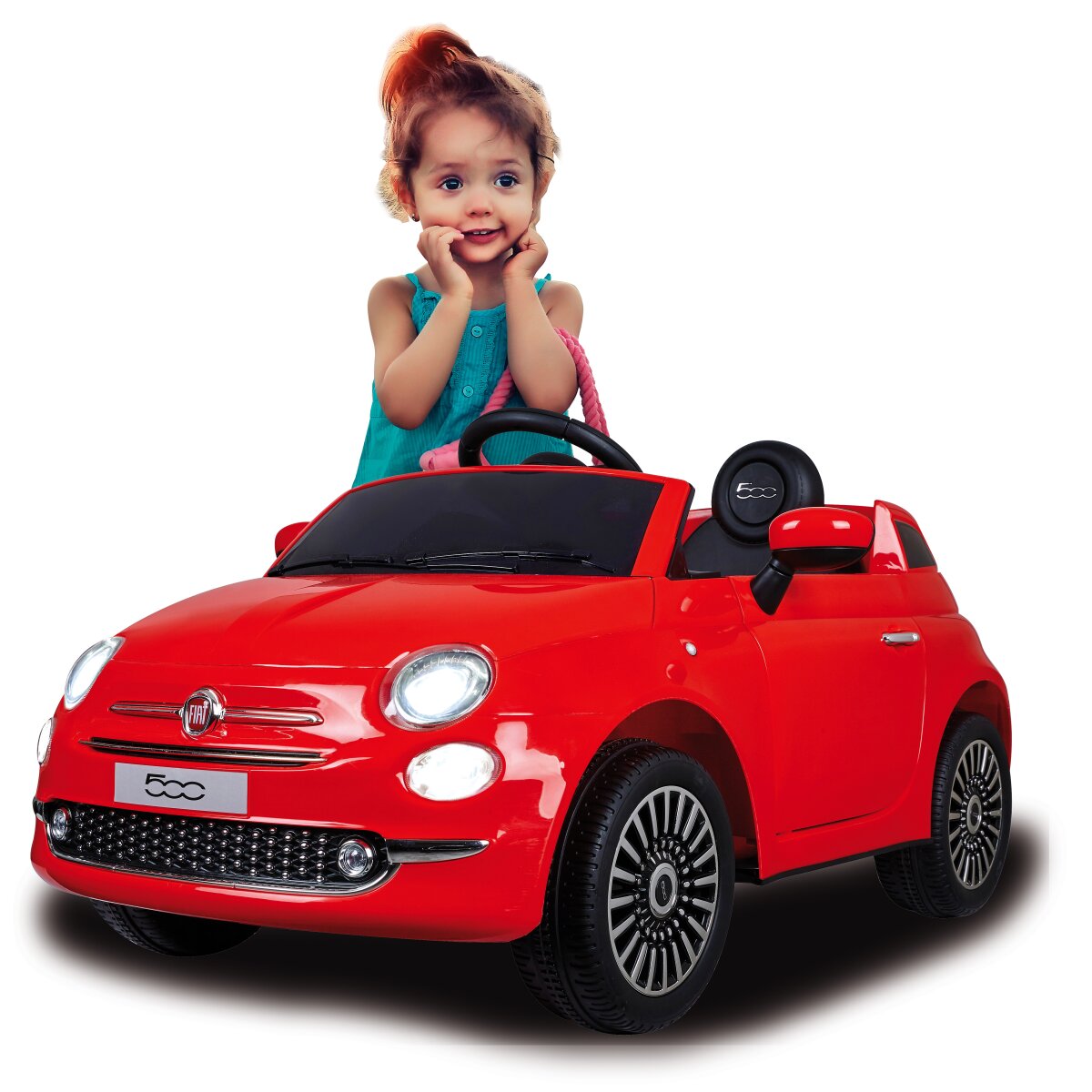 Kinderfahrzeug Fiat 500 rot