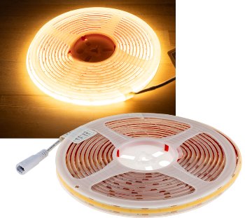 LED-Stripe "CLS-COB V2" 5m, warmweiß - 12V, 48W,  4543 Lumen