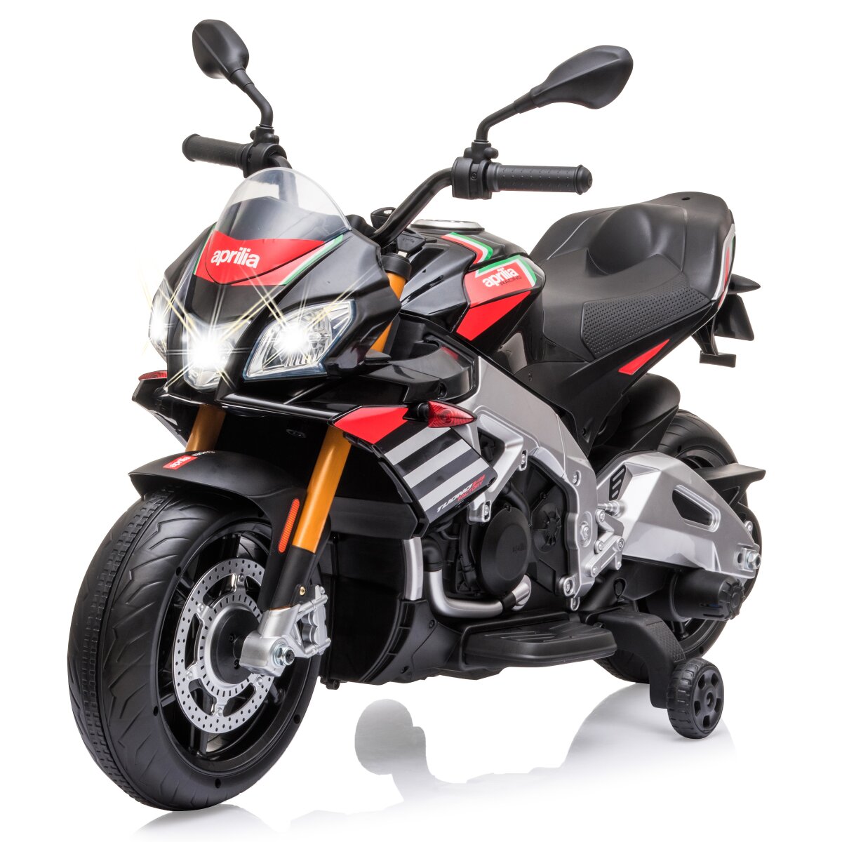 Elektro-Kinderfahrzeug Aprilia Tuono V4 1100 RR Elektro-Kinderfahrzeug Aprilia Tuono V4 1100 RR Italy Design 12V
