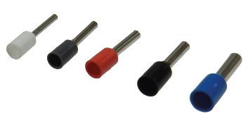 Aderendhülsen-Sortiment 0,5-2,5mm², isoliert, in Streudose, 400-teilig