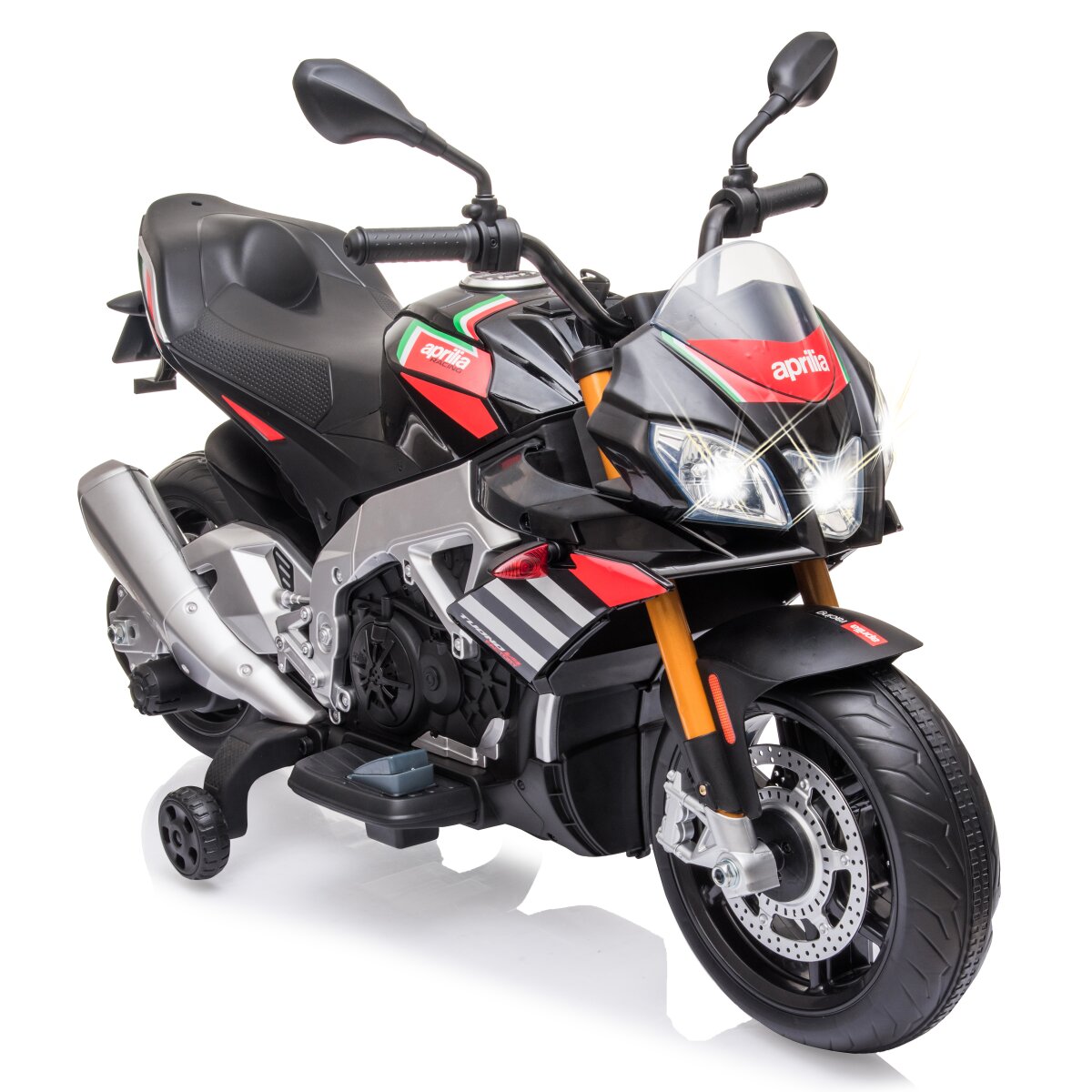 Elektro-Kinderfahrzeug Aprilia Tuono V4 1100 RR Elektro-Kinderfahrzeug Aprilia Tuono V4 1100 RR Italy Design 12V