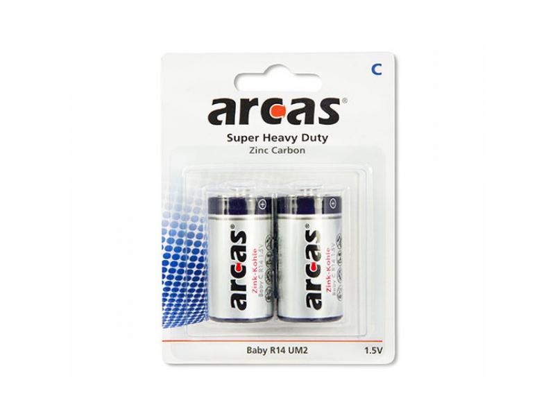 Batterie ARCAS Super Heavy Duty Baby C LR14 (2 St.)