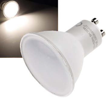 LED Strahler GU10 "H50" 3-Stufen-Dimm - 4000k, 460lm, 230V/5W, 110°, neutralweiß