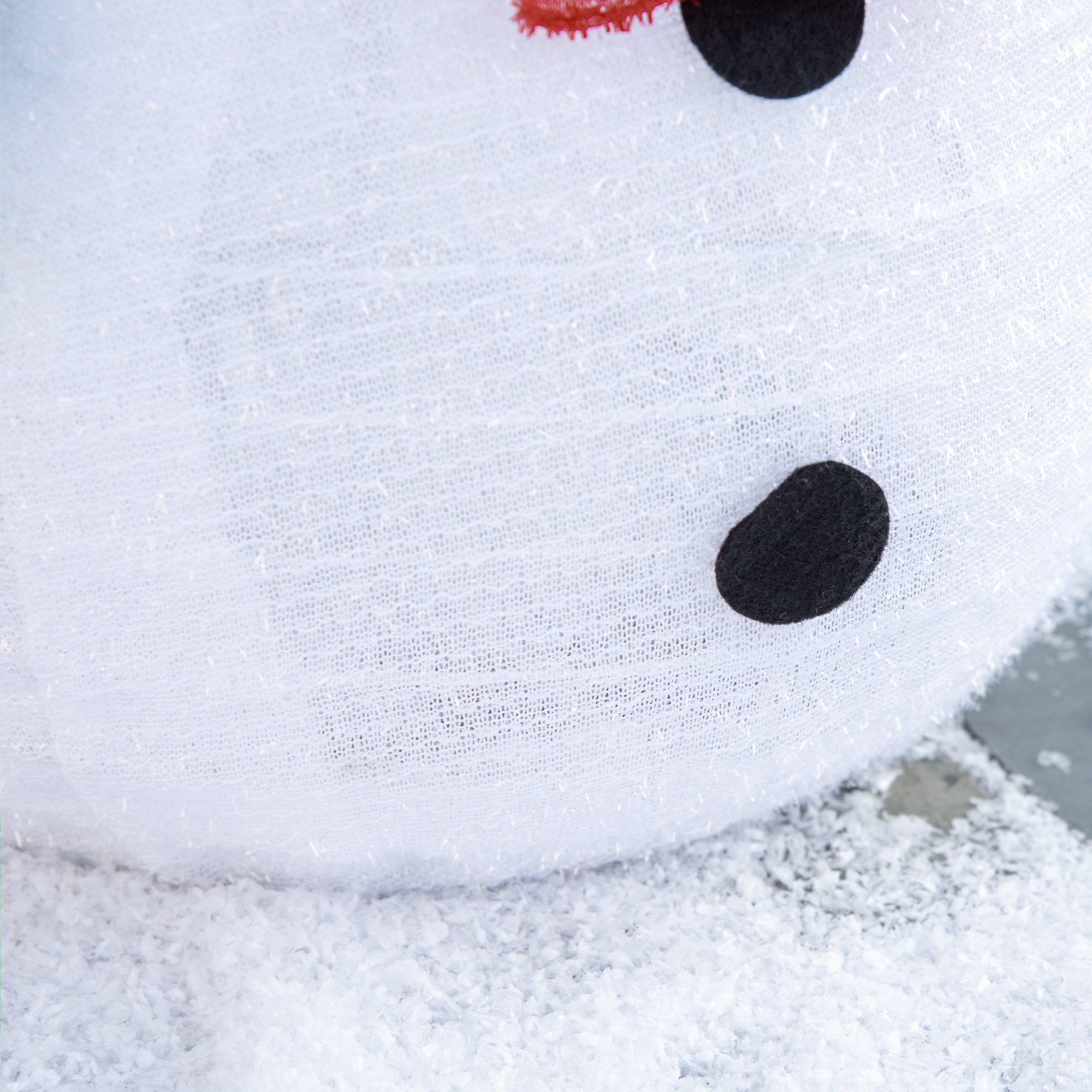 Weihnachtsdekoration Schneemann Outdoor,Weihnachtsdeko Weihnachtslicht, inkl, LEDS, 30 cm x 30 cm x 51 cm, Rot+Weiß