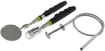 Pick up Teleskop-Tool Set  "CT-3-in-1" - Spiegel, LED mit Magnet,flexibel Greifer
