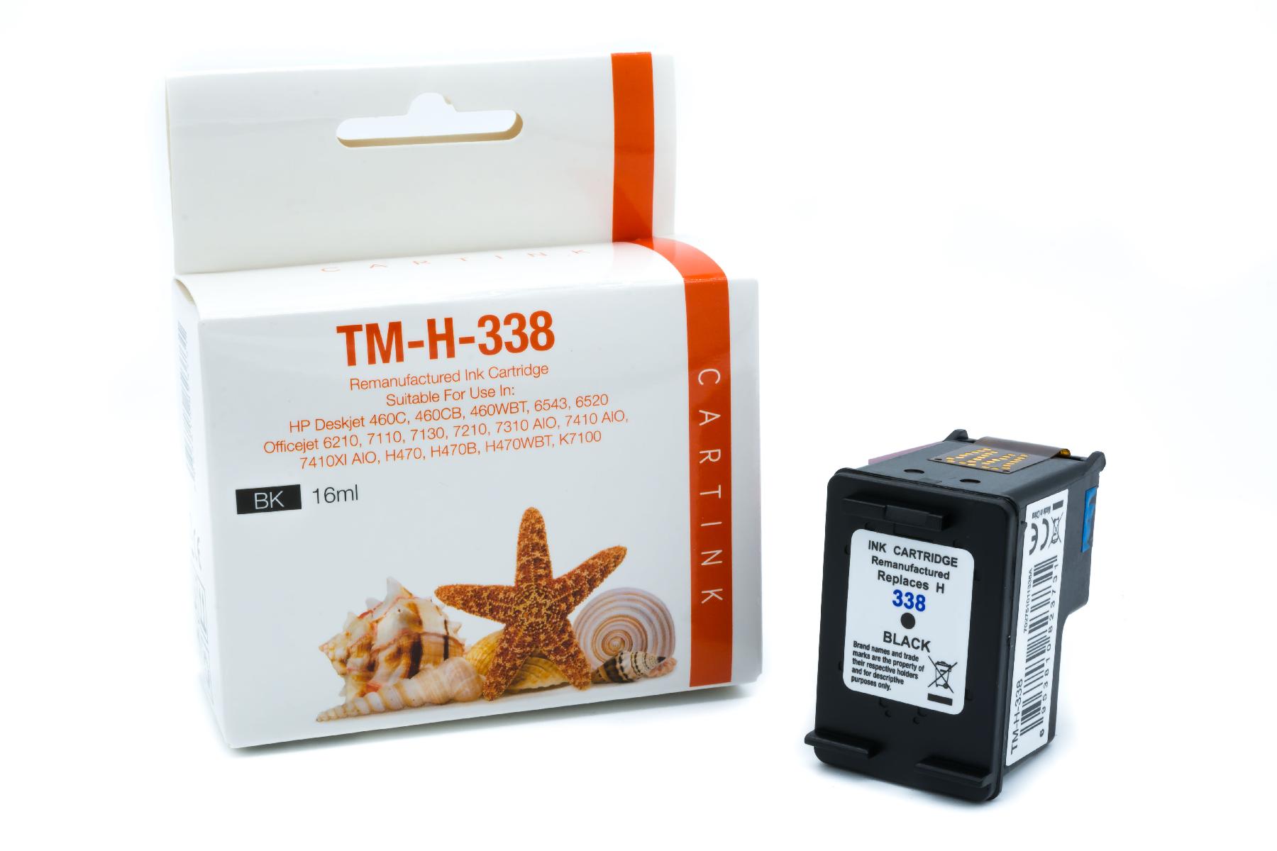 338 Refill Tinte schwarz für HP / C8765EE / 16ml