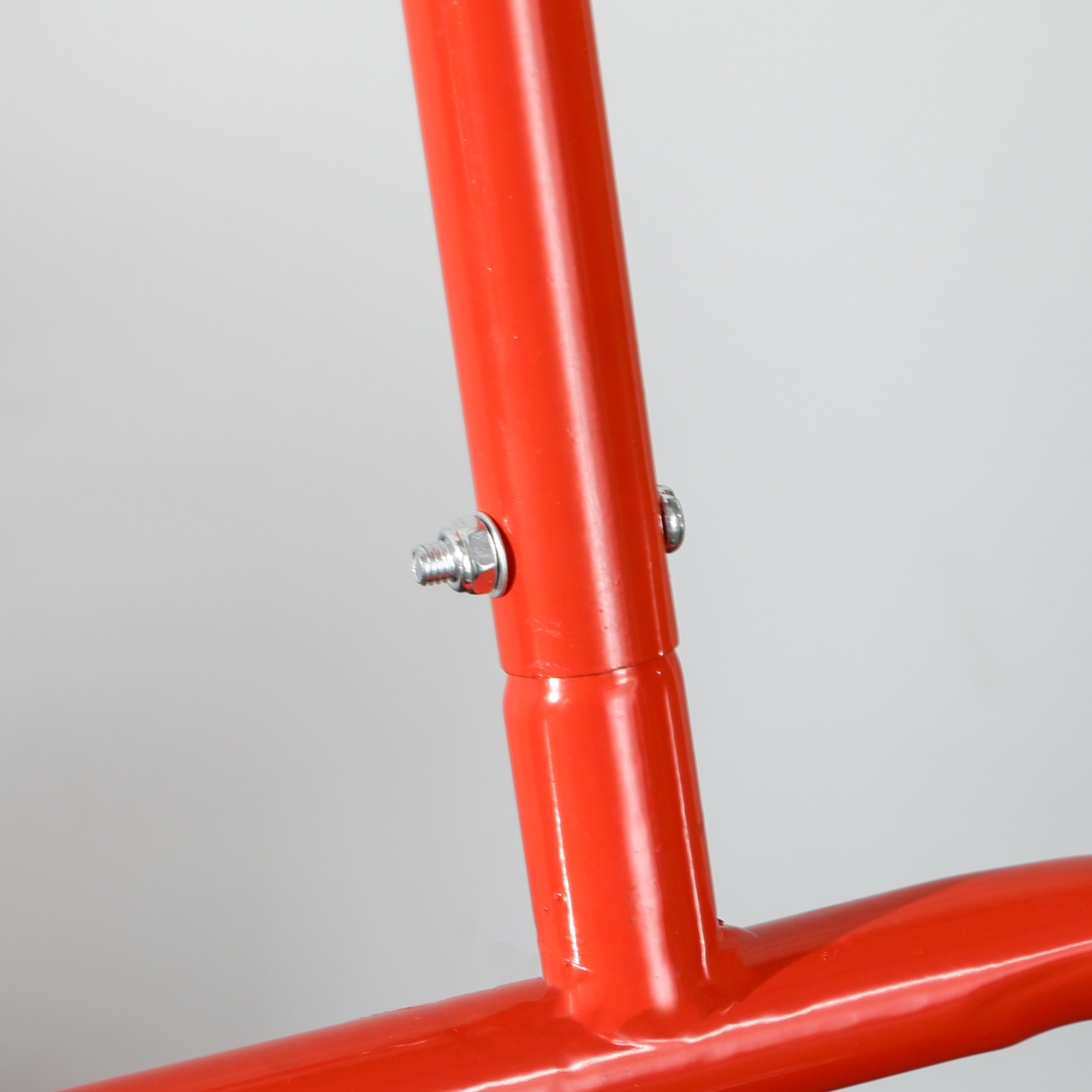 Handliche Rasenwalze, Praktische Rasenrolle, Graswalze, Gartenwalze, flexibel, Stahl, 58L x 32,5B x 113H cm, Rot