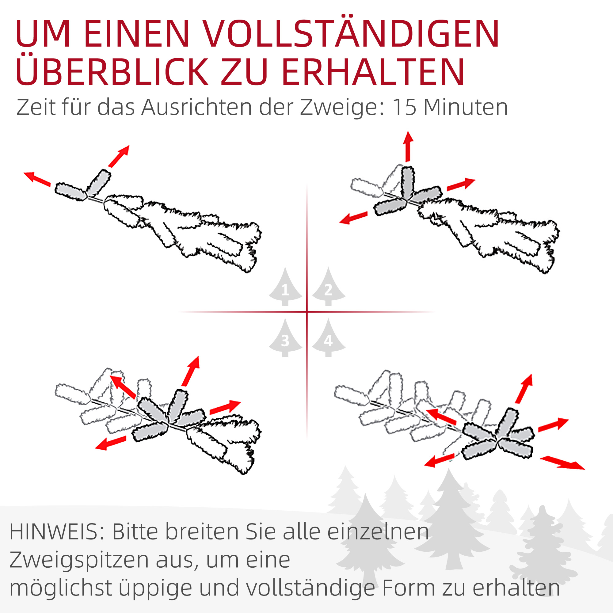 Weihnachtsbaum 180 cm, schneebedeckt, flammhemmend, Metallfuß, formbare Äste, Grün