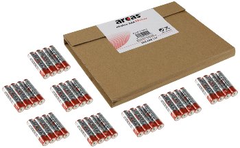 Micro-Batterien ARCAS Alkaline - Typ AAA/LR03, 1,5V, 36er Flat-Pack