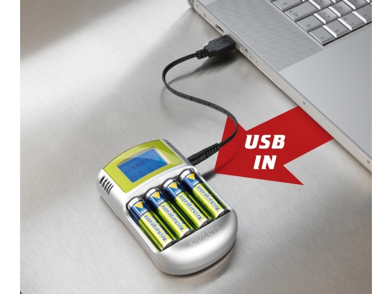 Varta Universal Ladegerät LCD AA/AAA inkl. Akku 4x AA 2600mAh 57070 201 451