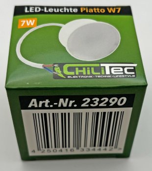 LED-Modul "Piatto W7" warmweiß - 120°, 2900K, 230V, 7W, 540lm, 50x24mm