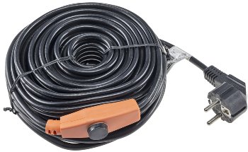 Heizkabel mit Temperaturfühler, 12m - 192Watt, Frostschutz für Wasserleitungen