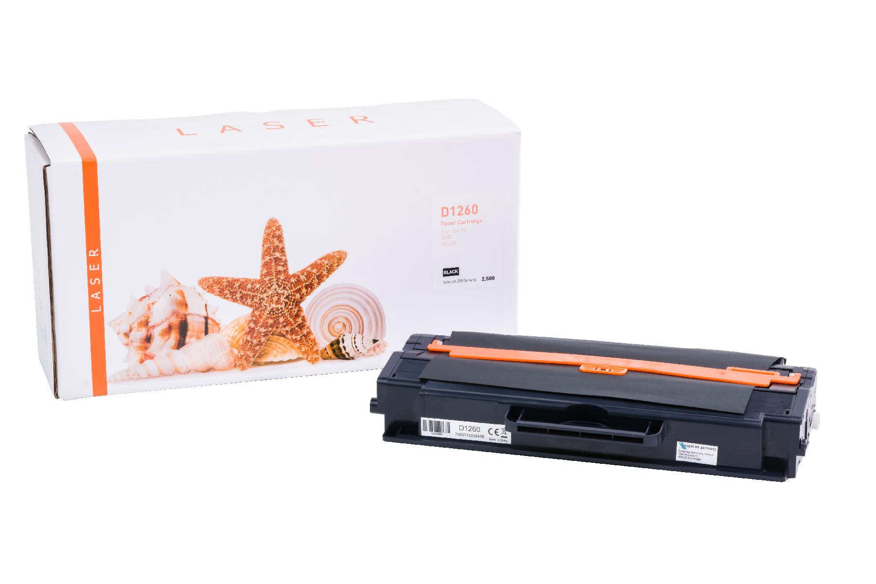 D1260 alternativ Toner black Dell  / RWXNT / 2.500 Seiten