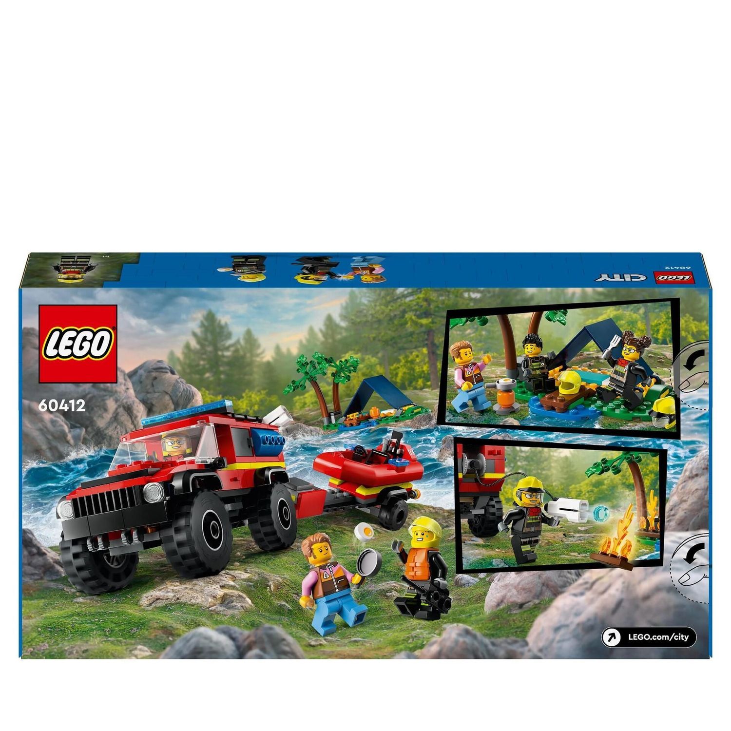 LEGO® 60412 - City Feuerwehr - Feuerwehrgeländewagen mit Rettungsboot (301 Teile) LEGO® 60412 - City Feuerwehr - Feuerwehrgeländewagen mit Rettungsboot (301 Teile)
