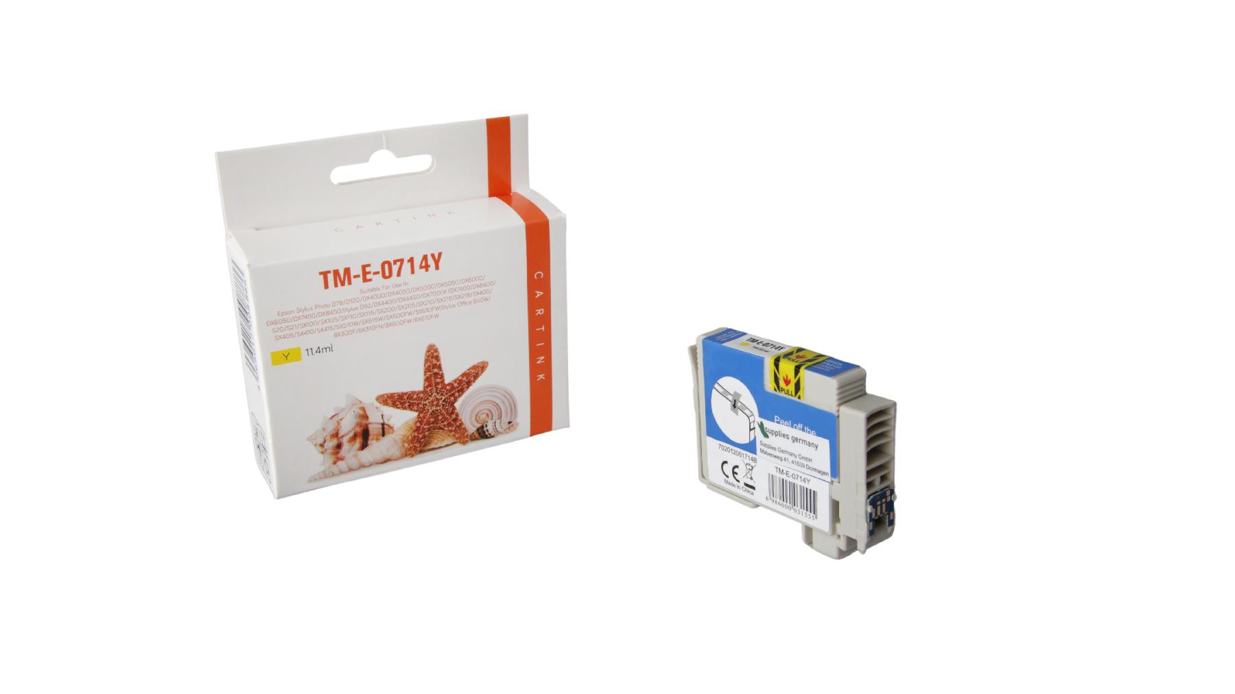 T0714 alternativ Seestern Tinte gelb / C13T07144010 / 11,4ml