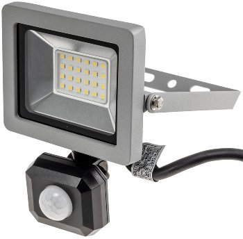 LED-Fluter SlimLine "CTF-SLT10 PIR" - 10W, IP44, 923lm, 4000K, Bewegungsmelder