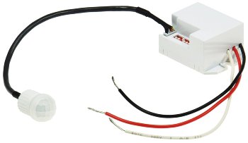 Einbau-Bewegungsmelder "CT-PIR Mini 12V" - 12V DC, 1-60W, LED geeignet, weiß