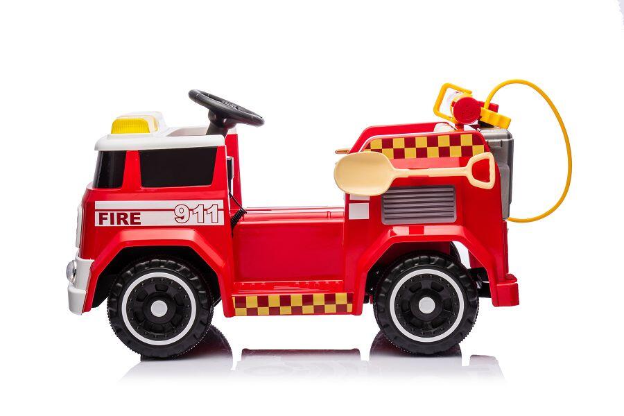 Elektro-Kinderfahrzeug  Feuerwehr - MP3, Sirene & Wasserspritze