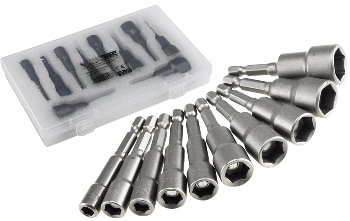Bitsatz Steckschlüssel MAGNETIC 10-tlg. - 6, 7, 8, 9, 10, 11, 12, 13, 14, 15mm