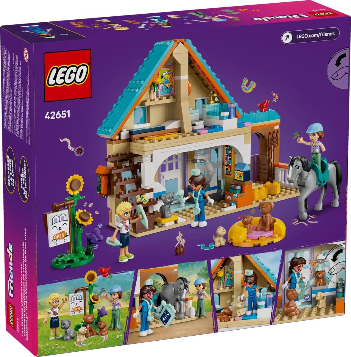 LEGO® 42651 - Friends Tierarztpraxis für Pferde und Haustiere (428 Teile) LEGO® 42651 - Friends Tierarztpraxis für Pferde und Haustiere (428 Teile)