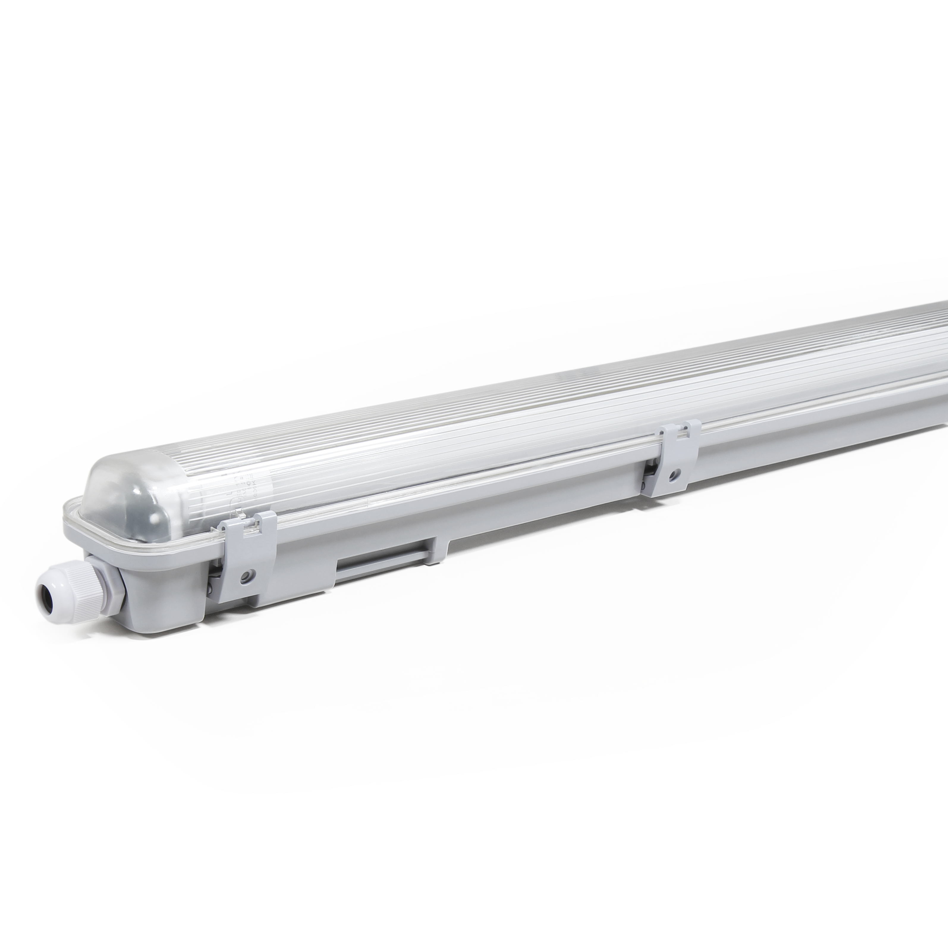 LED Feuchtraumleuchte McShine ''FL-12'', IP65, 2.400 lm, 4000K, 150cm, neutralweiß