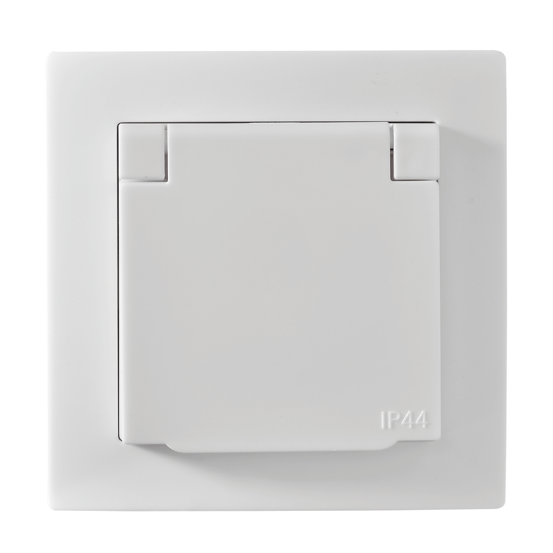 Schutzkontakt-Steckdose McPower ''Flair'', 250V~/16A, UP, IP44, weiß