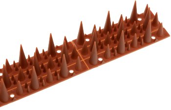 Taubenabwehr Spikes 10er Set - Kunststoff, 400x42x36mm, Ziegelrot