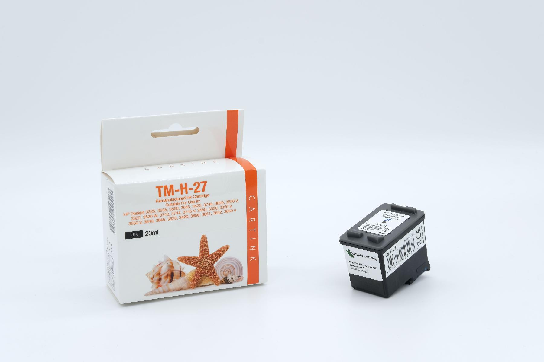 27A Refill Tinte black HP / C8727AE / 20ml
