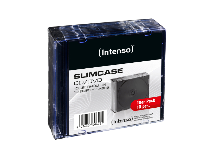 Intenso Leerhüllen Slim Cases CD/DVD 10er Pack Transparent (9001602)