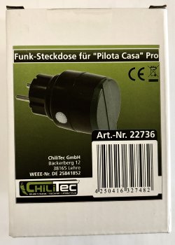 Funk-Steckdose für "Pilota Casa" Pro - IP44, 230V, 2000W, max. 30m