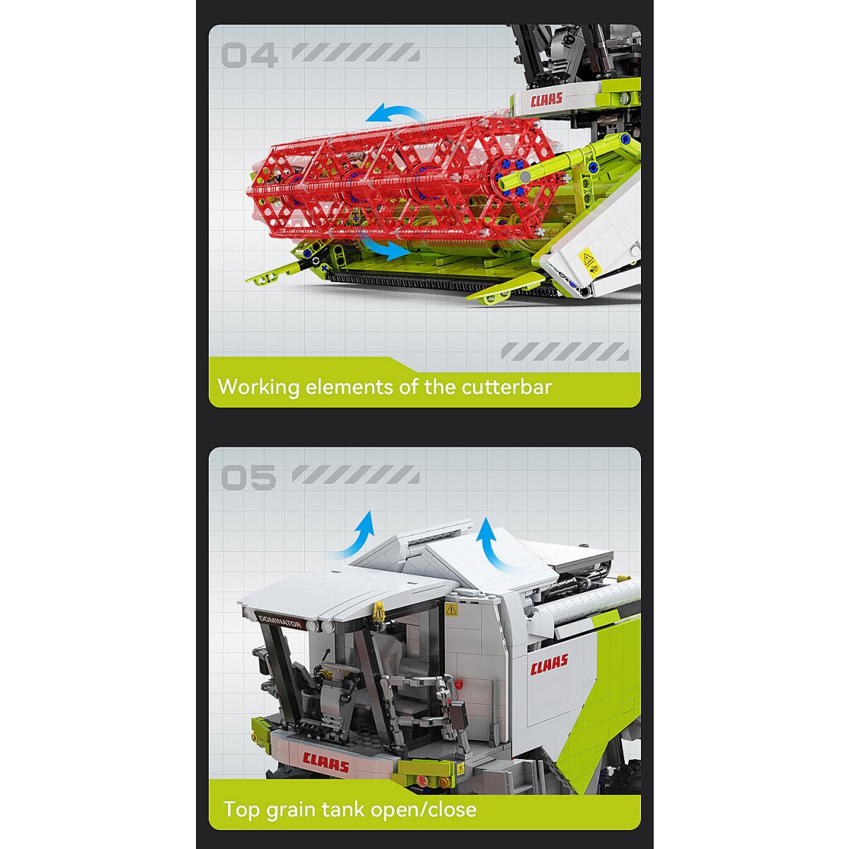 CaDA Set C61508W Claas Dominator 370