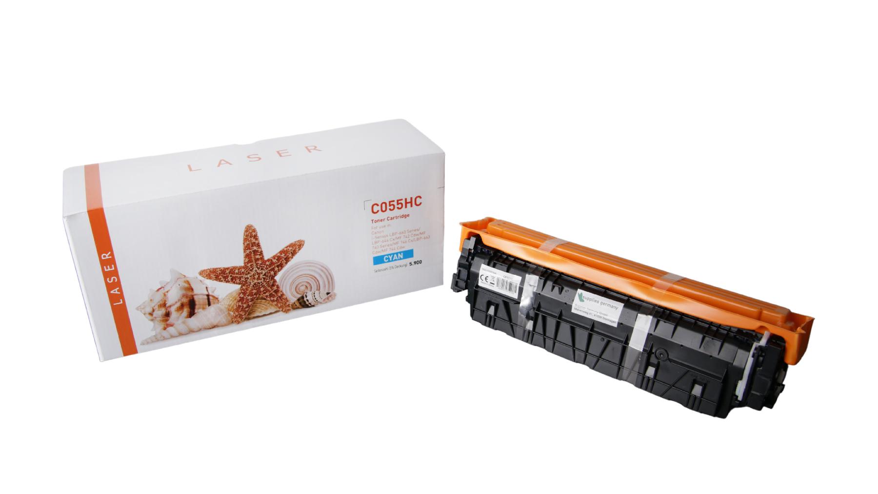 055HC alternativ Toner cyan Canon / 3019C002 / 5.900 Seiten